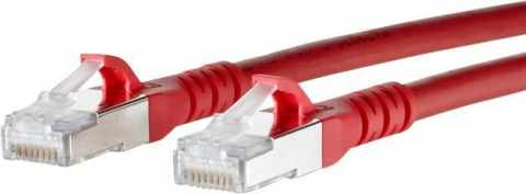 SUPERFLEX CAT6A SFTP RJ45 Patchkábel 1m piros