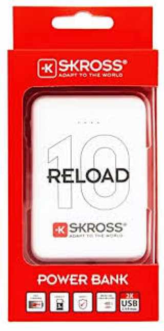 SKROSS reload10 10AH Power Bank USB/microUSB kábellel